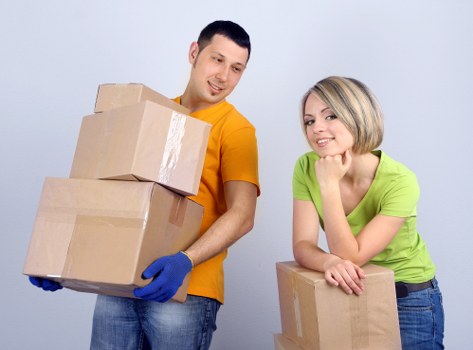 Removal van loaded for a residential move in Ilford