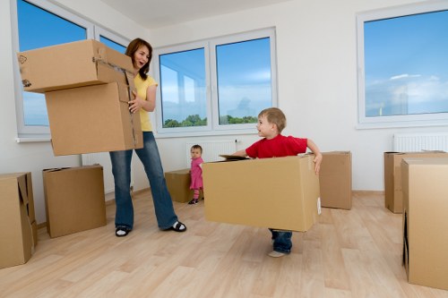 Removal van prepared for a house move near Ilford homes