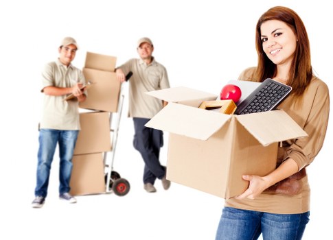 Packed household items ready for a man and van collection