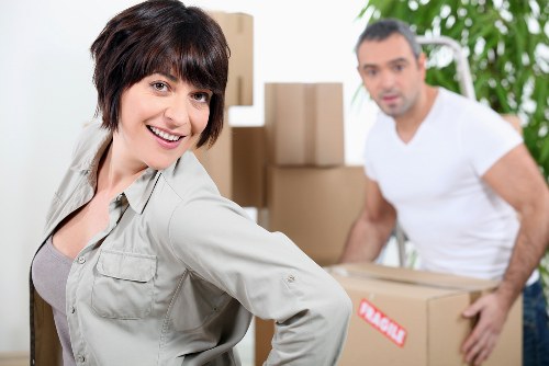 Local removal van preparing for a residential move in Ilford